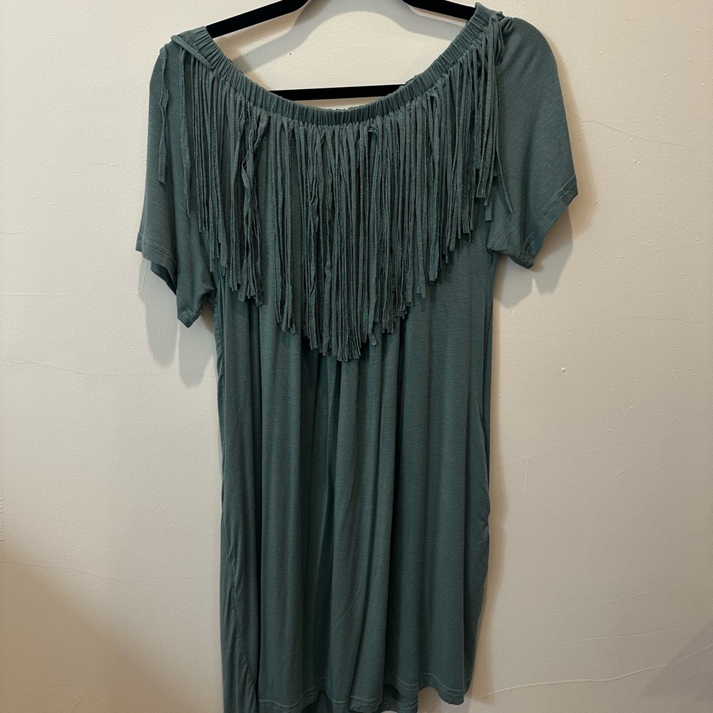 Fringe dress size small